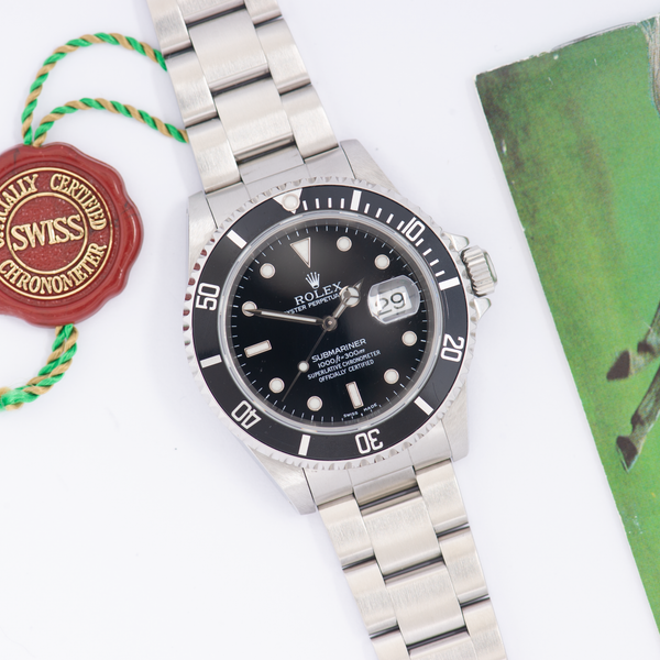 Rolex Oyster Perpetual Submariner 16610 Black Dial 1999