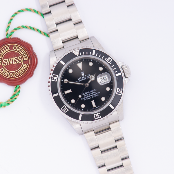 Rolex Oyster Perpetual Submariner 16610 Black Dial 1999