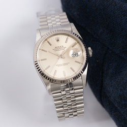 Rolex Oyster Perpetual Datejust 16234 Silver Stick Dial 1994