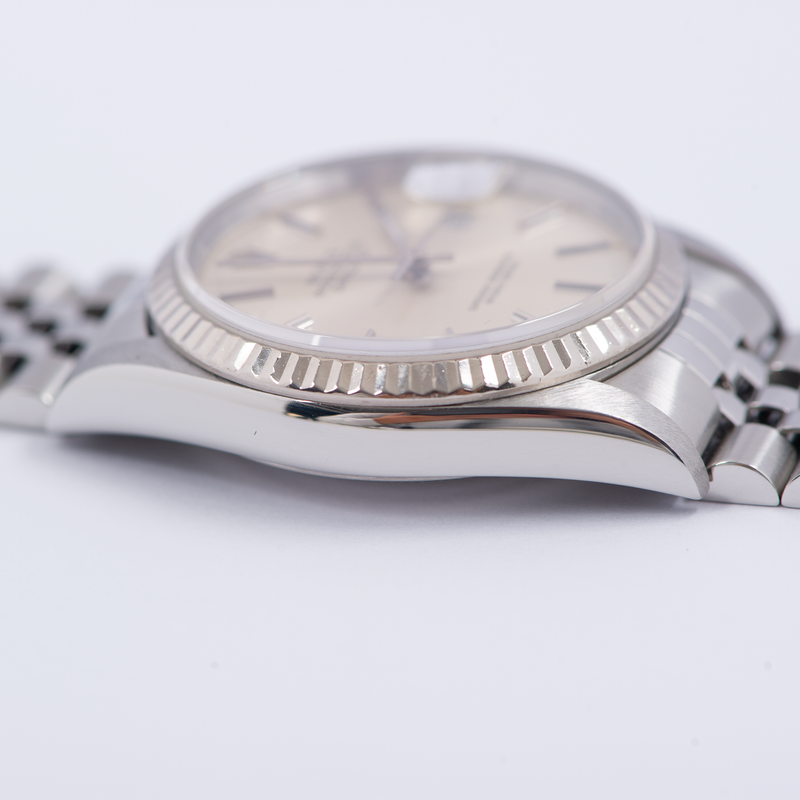 Rolex Oyster Perpetual Datejust 16234 Silver Stick Dial 1994