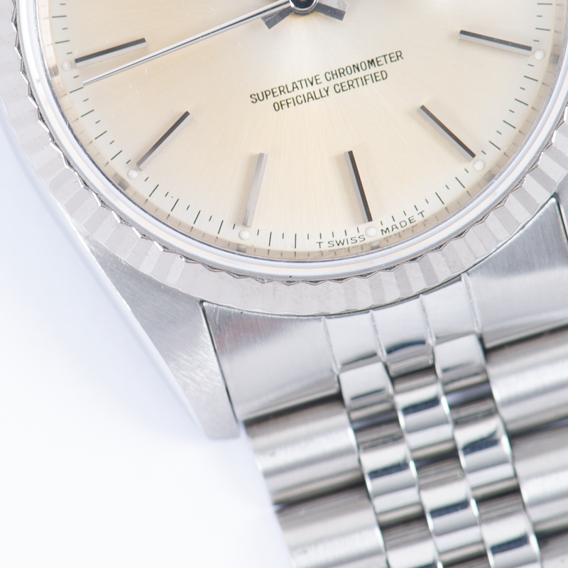 Rolex Oyster Perpetual Datejust 16234 Tropical Silver Dial 1989