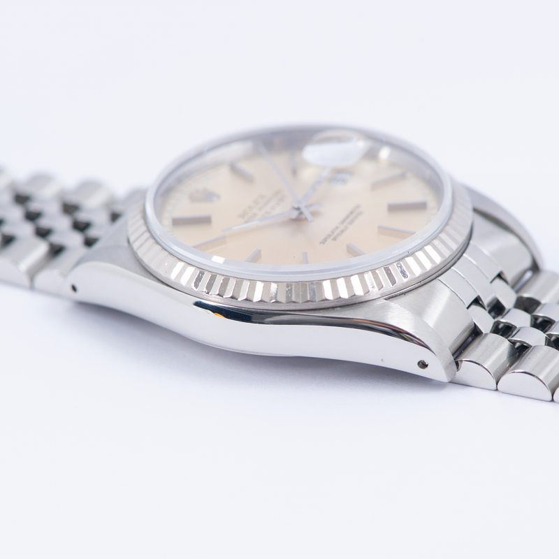 Rolex Oyster Perpetual Datejust 16234 Tropical Silver Dial 1989