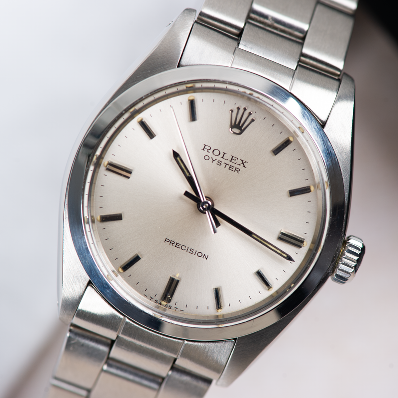 Rolex Oyster Precision No Date 6426 Silver Dial 1973