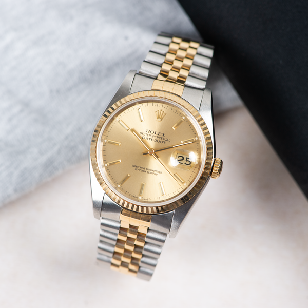 Rolex Oyster Perpetual Datejust 16233 Champagne Dial 1988