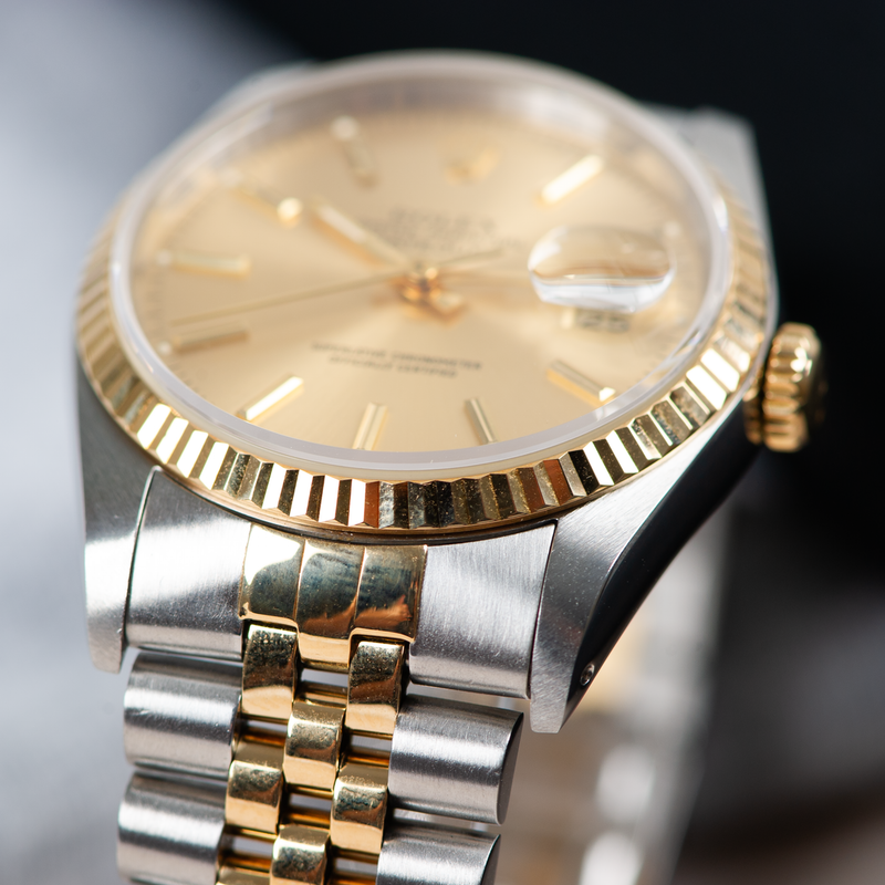 Rolex Oyster Perpetual Datejust 16233 Champagne Dial 1988