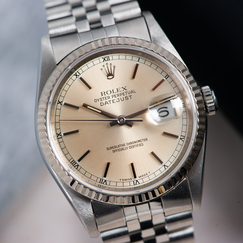 Rolex Oyster Perpetual Datejust 16234 Silver Dial 1991