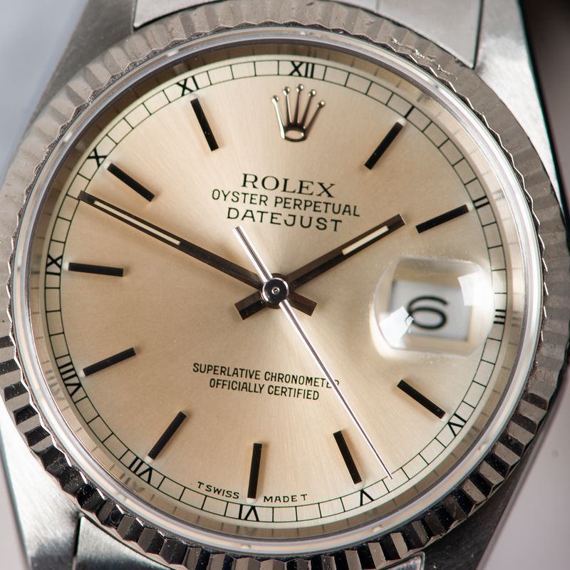 Rolex Oyster Perpetual Datejust 16234 Silver Dial 1991