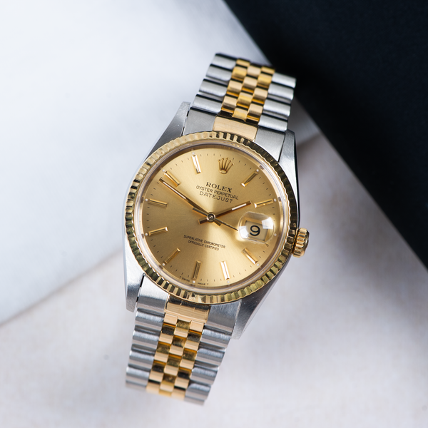 Rolex Oyster Perpetual Datejust 16233 Champagne Dial 1993