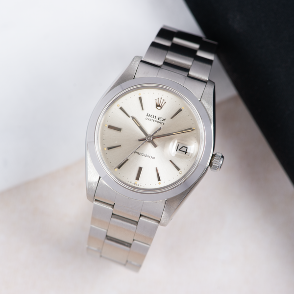 Rolex Oysterdate Precision 6694 Silver Dial 1982