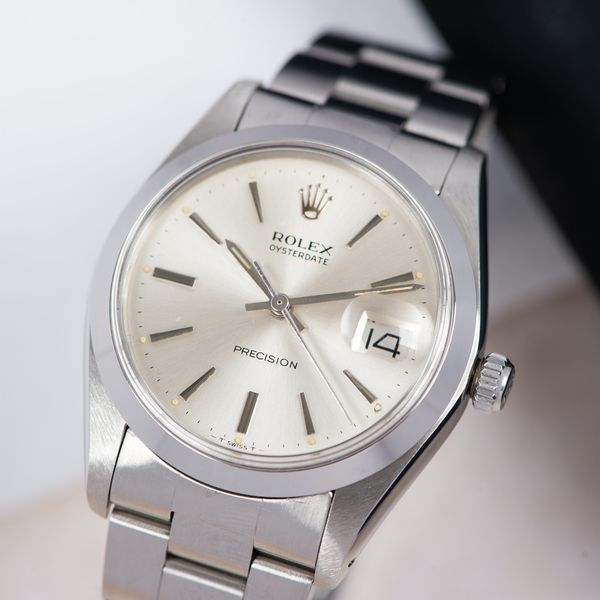 Rolex Oysterdate Precision 6694 Silver Dial 1982