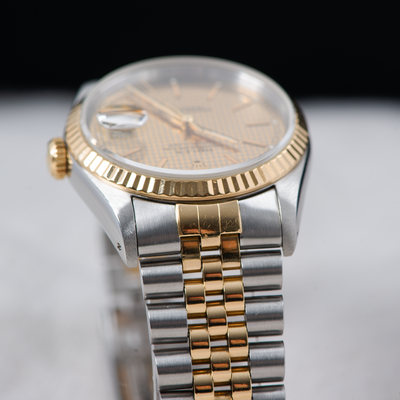 Rolex Oyster Perpetual Datejust 16233 Houndstooth Dial 1991