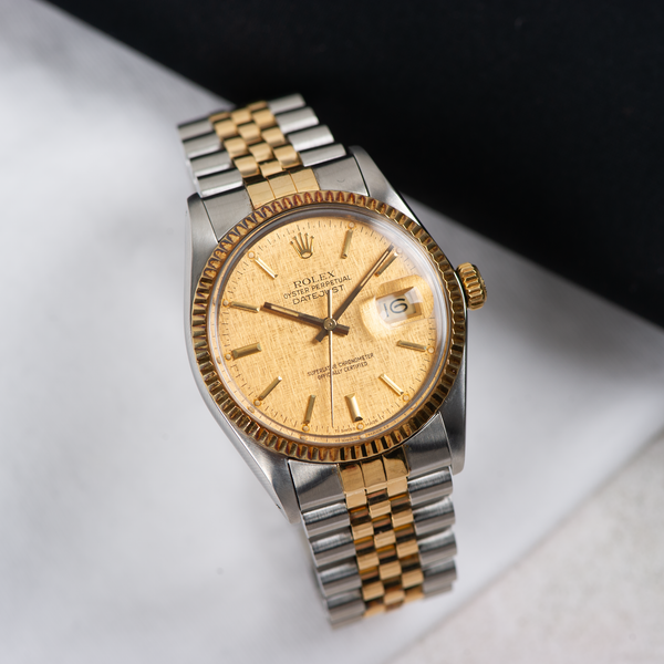 Rolex Oyster Perpetual Datejust 16013 Linen Dial 1985