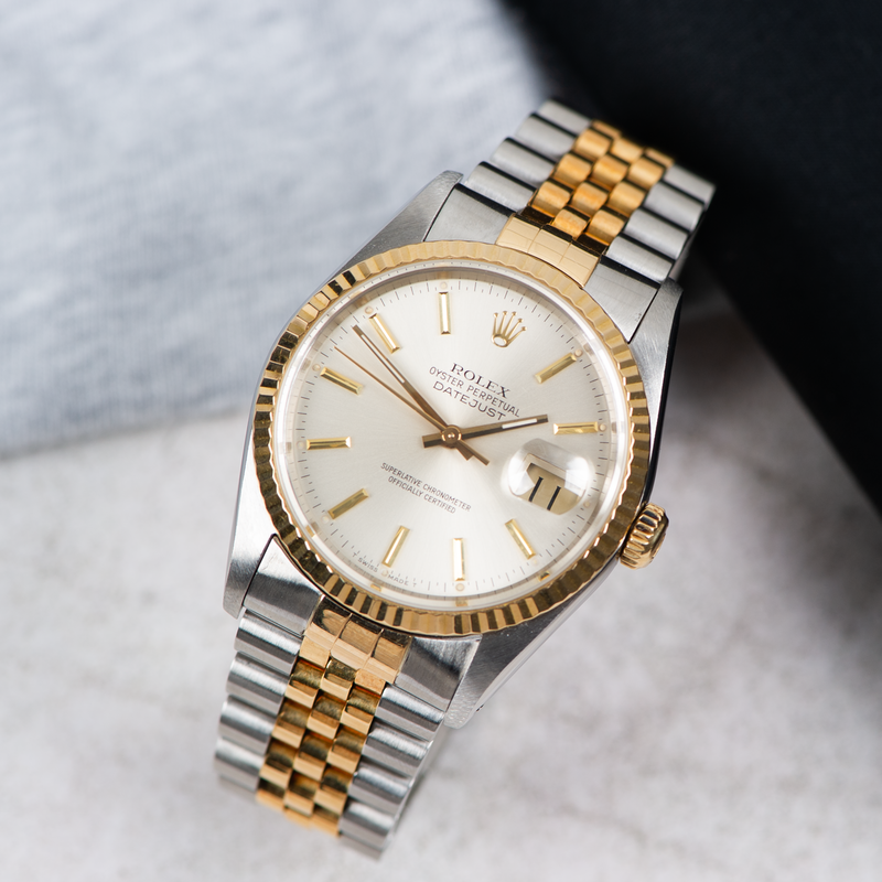 Rolex Oyster Perpetual Datejust 16233 Silver Dial 1993