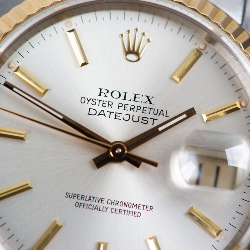 Rolex Oyster Perpetual Datejust 16233 Silver Dial 1993