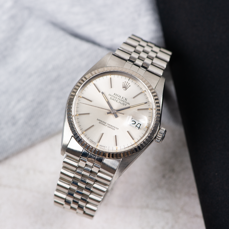 Rolex Oyster Perpetual Datejust 16014 Silver Dial 1985