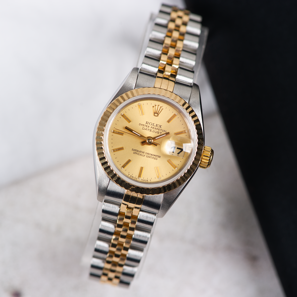 Rolex Oyster Perpetual Lady Datejust 69173 Champagne Dial 1996