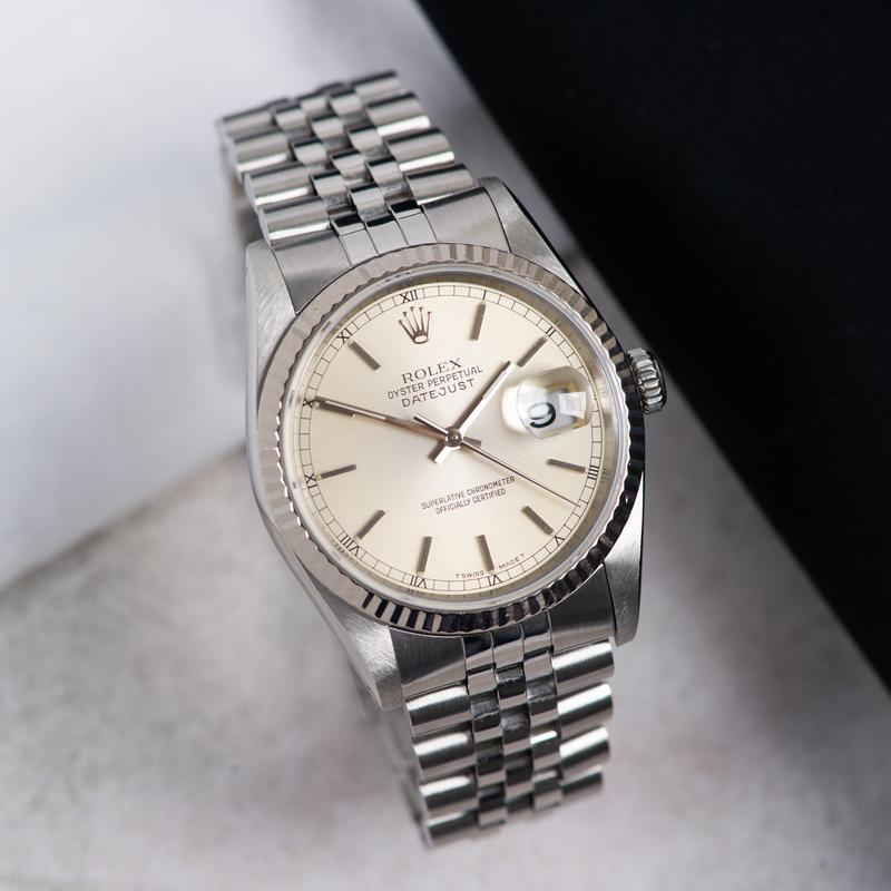 Rolex Oyster Perpetual Datejust 16234 Silver Dial 1990