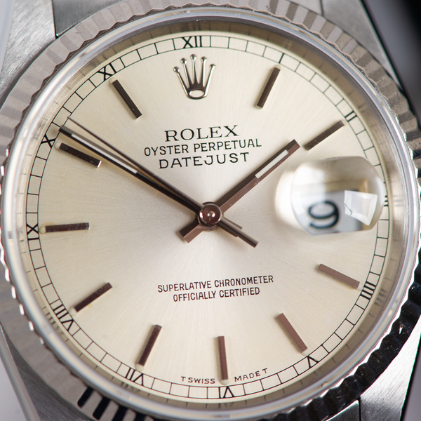 Rolex Oyster Perpetual Datejust 16234 Silver Dial 1990