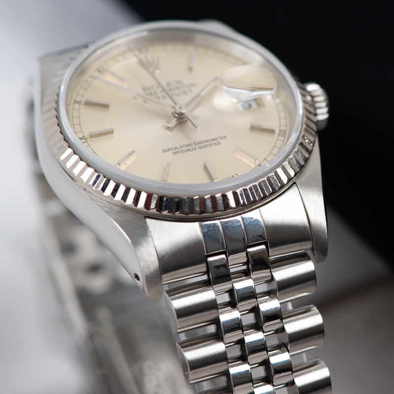 Rolex Oyster Perpetual Datejust 16234 Silver Dial 1990