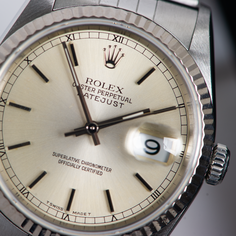 Rolex Oyster Perpetual Datejust 16234 Silver Dial 1990